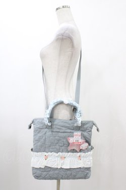 画像1: FLC / 星名桜子/フリルトート  ブルー H-25-12-19-1001-0-BG-NS-ZH