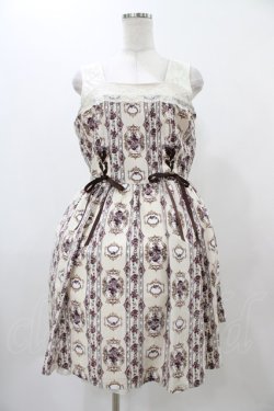 画像1: axes femme POETIQUE / バラフレームストライプワンピース M 生成り H-25-12-19-1035-AX-OP-NS-ZH