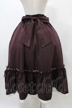 画像2: Cherirulu Chocola / TT*MINギャザーSK LL ボルドー H-25-12-19-1037-0-SK-NS-ZH