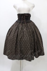 Innocent World / ローズダマスクスカート M/63cm丈 ショコラ H-25-12-19-1040-IW-SK-NS-ZH