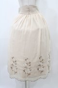 an another angelus / ローズ刺繍シフォンスカート Free PINK BEIGE H-25-12-19-1041-CA-SK-NS-ZH
