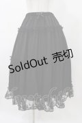 m petit by misako / サテンキリカエペチスカート L ブラック H-25-12-19-1043-LO-SK-NS-ZH