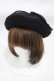 画像1: m petit by misako / NINA'S チュールリボンベレー帽  ブラック H-25-12-19-1006-LO-AC-NS-ZH (1)