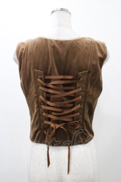 画像2: Miss Point（海外ロリータブランド） / バイエルンの少女 カントリー風ボーンベスト M ブラウン H-25-12-19-1044-EL-TO-NS-ZH