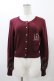 画像1: Amavel / Fantasic Emblemクルーカーディガン Free ボルドー H-25-12-19-1048-CA-TO-NS-ZH (1)