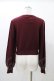 画像2: Amavel / Fantasic Emblemクルーカーディガン Free ボルドー H-25-12-19-1048-CA-TO-NS-ZH (2)