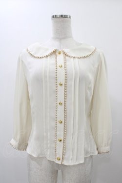 画像1: Innocent World / ハートボタンブラウス M 生成り H-25-12-19-1053-IW-BL-NS-ZH