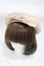 画像1: m petit by misako / AMリボンサーモベレー  ベージュ H-25-12-19-1007-LO-AC-NS-ZH (1)