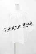F&A / ギャザーオフショルボリュームスリーブブラウス Free OFF WHITE H-25-12-19-1056-LO-BL-NS-ZH