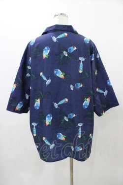 画像2: AXES-X / ブルーハワイクリームソーダアロハ M ネイビー H-25-12-19-1059-0-BL-NS-ZH