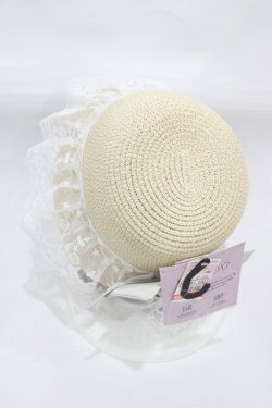 画像2: Lovely Tency / 眞白ありす/ストローハット  オフ H-25-12-19-1012-0-AC-NS-ZH