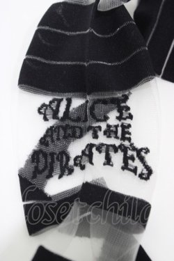 画像2: ALICE and the PIRATES / くるくる包帯シースルーオーバーニーソックス  ブラック H-25-12-19-1013-PA-ZA-NS-ZH