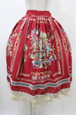 画像1: Miss Point（海外ロリータブランド） / バイエルンの少女 カントリー風スカート[ロングタイプ] M レッド H-25-12-19-1014-EL-SK-NS-ZH