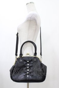 FLC / 星名桜子/がま口バッグ  ブラック H-25-12-19-1002-0-BG-NS-ZH