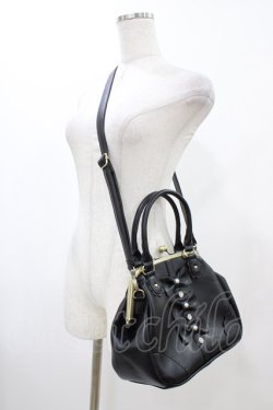 画像2: FLC / 星名桜子/がま口バッグ  ブラック H-25-12-19-1002-0-BG-NS-ZH