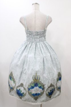 画像2: Enchantlicenchantilly / 薔薇のお庭でかくれんぼジャンパースカート Free ブルーグレー H-25-12-19-1017-0-OP-NS-ZH