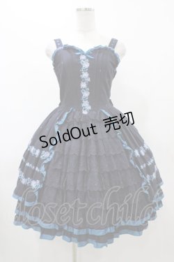 画像1: Innocent World / エリザベートローズドレス Free ネイビー H-25-12-19-1018-IW-OP-NS-ZH