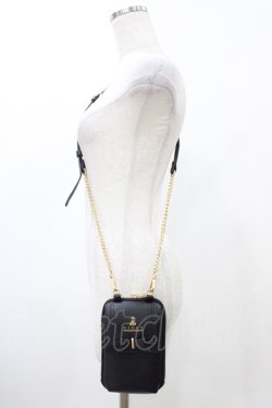 画像1: m petit by misako / NINA′Sスマホショルダーバッグ  ブラック H-25-12-19-1003-LO-BG-NS-ZH