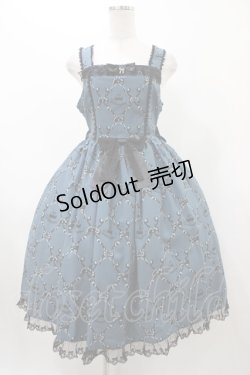 画像1: metamorphose / Dressy Ribbonジャンパースカート サイズ1 ブルー H-25-12-19-1019-ME-OP-NS-ZH