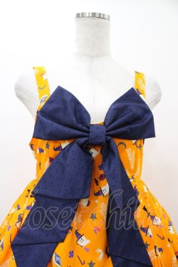 画像4: metamorphose / Sweet Spooky Night ベビードールジャンパースカート サイズ1 オレンジ H-25-12-19-1020-ME-OP-NS-ZH