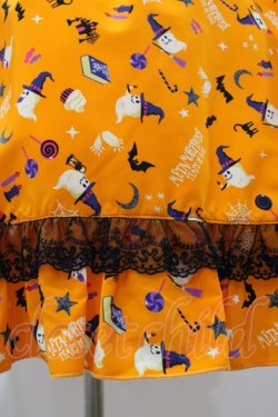 画像5: metamorphose / Sweet Spooky Night ベビードールジャンパースカート サイズ1 オレンジ H-25-12-19-1020-ME-OP-NS-ZH