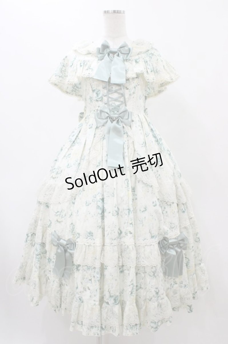 画像1: metamorphose / ロザリーケープ付きジャンパースカート サイズ1 ノスタルジックミント H-25-12-19-1021-ME-OP-NS-ZH (1)