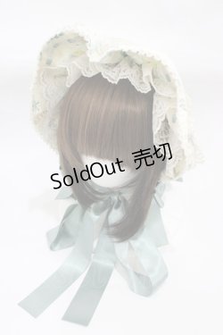 画像1: metamorphose / ロザリーフリルボンネット  ノスタルジックミント H-25-12-19-1004-ME-AC-NS-ZH