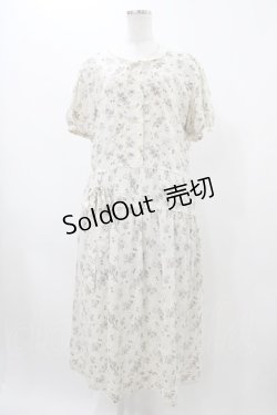 画像1: KANEKO ISAO / 花柄ワンピース Free オフ H-25-12-19-1023-EL-OP-NS-ZH