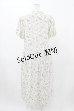 画像2: KANEKO ISAO / 花柄ワンピース Free オフ H-25-12-19-1023-EL-OP-NS-ZH