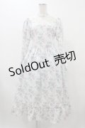 Kurumi Collaboration / KRハナジゴスリーブワンピース M ホワイト H-25-12-19-1024-0-OP-NS-ZH
