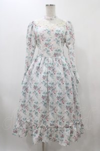 Kurumi Collaboration / KRハナジゴスリーブワンピース M ホワイト H-25-12-19-1024-0-OP-NS-ZH