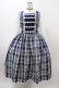 画像1: marcHenTica / チェックワンピース ハーフエルフ ネイビー H-25-12-19-1027-LO-OP-NS-ZH (1)