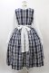 画像2: marcHenTica / チェックワンピース ハーフエルフ ネイビー H-25-12-19-1027-LO-OP-NS-ZH (2)