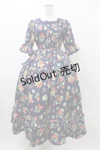 axes femme kawaii / クラシックベリーワンピース M ネイビー H-25-12-19-1028-AX-OP-NS-ZH