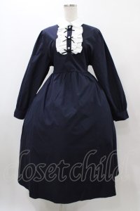 virally / 星名桜子/クラシックリボンワンピース LL ネイビー H-25-12-19-1029-0-OP-NS-ZH
