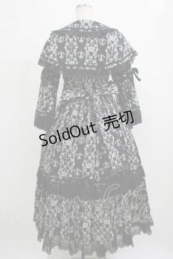 画像3: metamorphose / クラウンクロスケープ付ロングドレス サイズ1 ブラック H-25-12-19-006-ME-OP-NS-ZH