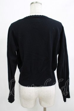 画像3: Lovely MAXICIMAM / クロックラビット刺繍カーディガン Lovelyサイズ（大きいサイズ） ブラック H-25-12-19-050-GO-TO-NS-ZH