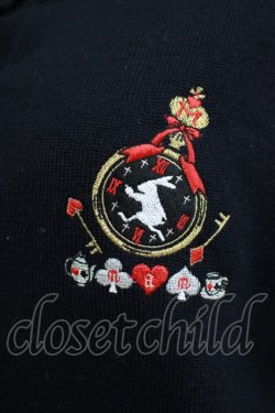 画像4: Lovely MAXICIMAM / クロックラビット刺繍カーディガン Lovelyサイズ（大きいサイズ） ブラック H-25-12-19-050-GO-TO-NS-ZH