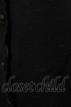 画像5: Lovely MAXICIMAM / クロックラビット刺繍カーディガン Lovelyサイズ（大きいサイズ） ブラック H-25-12-19-050-GO-TO-NS-ZH