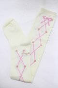 metamorphose / Lace up dollオーバーニーソックス  アイボリー H-25-12-19-057-ME-ZA-NS-ZH