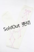 metamorphose / Lace up dollオーバーニーソックス  アイボリー H-25-12-19-057-ME-ZA-NS-ZH