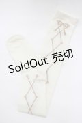 metamorphose / Lace up dollオーバーニーソックス  アイボリー H-25-12-19-058-ME-ZA-NS-ZH