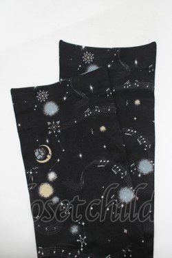 画像3: ALICE and the PIRATES / L’ecrin de votre gauche〜影絵の世界で紡ぐ歌〜柄プリントオーバーニーソックス  ブラック H-25-12-19-059-PA-ZA-NS-ZH