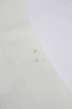 画像3: metamorphose / 折り返しエンブレム刺繍ハイソックス  オフ H-25-12-19-060-ME-ZA-NS-ZH