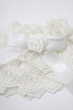 画像2: metamorphose / バラ付レースカフス  ホワイト H-25-12-19-061-ME-ZA-NS-ZH