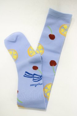 画像1: metamorphose / Juicy basketオーバーニー  ブルー H-25-12-19-062-ME-ZA-NS-ZH