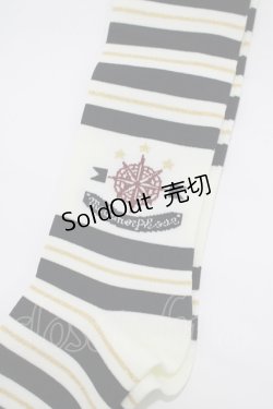 画像2: metamorphose / コンパスボーダーオーバーニー  ブラック H-25-12-19-063-ME-ZA-NS-ZH