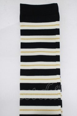 画像3: metamorphose / コンパスボーダーオーバーニー  ブラック H-25-12-19-063-ME-ZA-NS-ZH