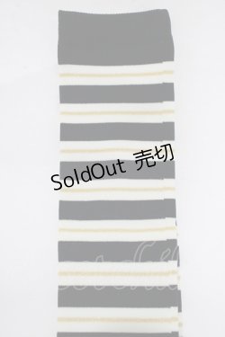 画像3: metamorphose / コンパスボーダーオーバーニー  ブラック H-25-12-19-063-ME-ZA-NS-ZH