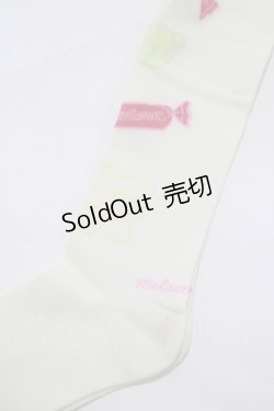 画像2: metamorphose / Candy showerオーバーニー  アイボリー H-25-12-19-064-ME-ZA-NS-ZH